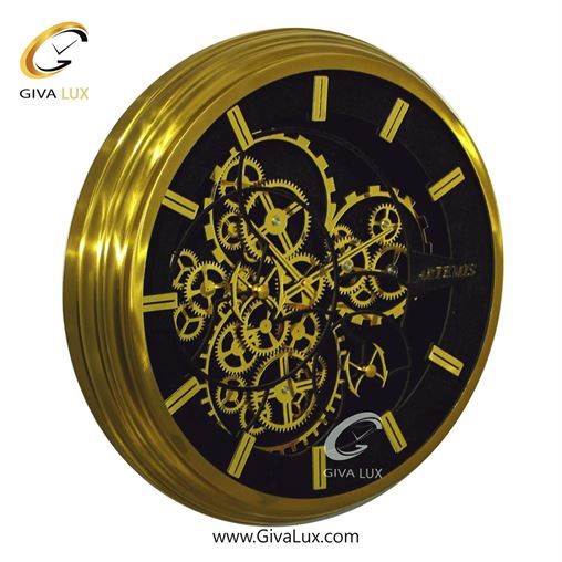 ساعت دیواری اورجینال آرتمیس آلیاژ فلزی طلایی| کد رفرنس 90037، مدل: 2042Gold 2043 Gold.jpg